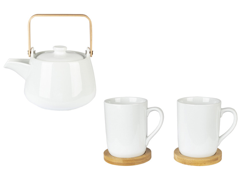 ERNESTO® Teekanne + 2er Set Tassen Im Verkauf