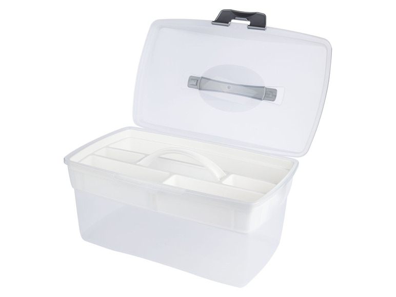 crelando® Näh-/Aufbewahrungsbox, mit Einlegefach Blitzverkäufe