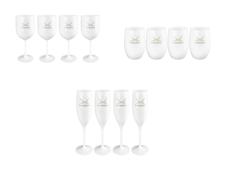 SANSIBAR Weingläser \ Champagnergläser \ Trinkgläser, 4-teilig Rabatt