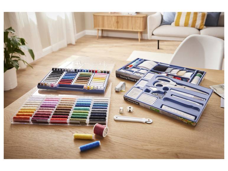 crelando® Nähgarn-Set, Modefarben, 64-teilig Günstig kaufen