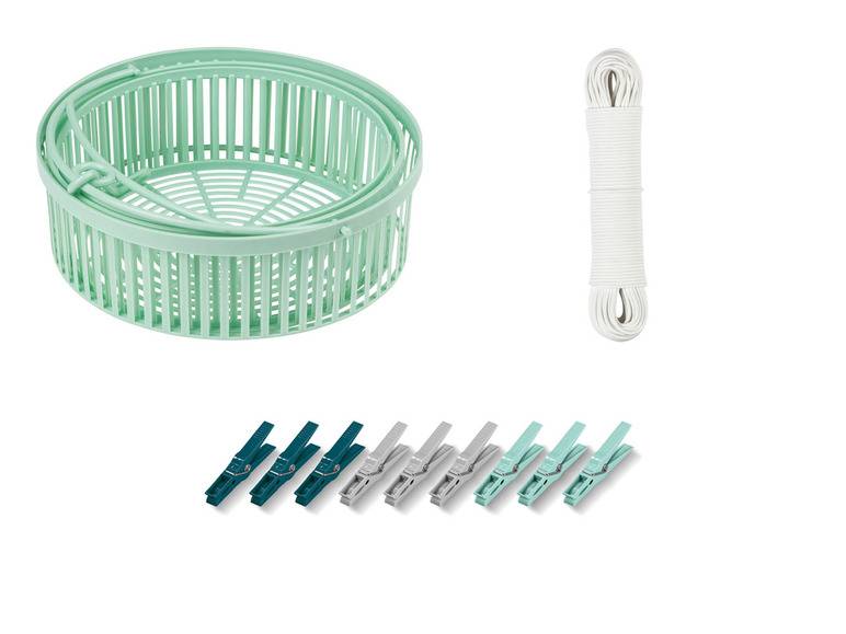 AquaPur Wäscheklammern / Wäscheleine / Teleskopkörbchen Begrenztes Angebot