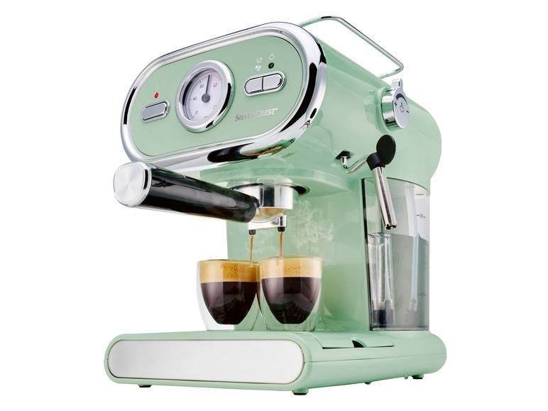 SILVERCREST® KITCHEN TOOLS Espressomaschine »SEM 1100 E1«, mint, 1100 W Top Angebot