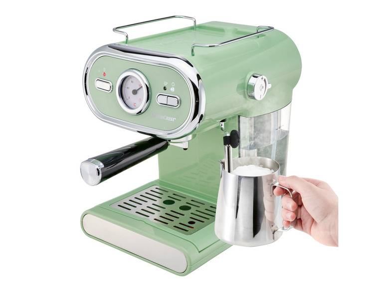 SILVERCREST® KITCHEN TOOLS Espressomaschine »SEM 1100 E1«, mint, 1100 W Top Angebot