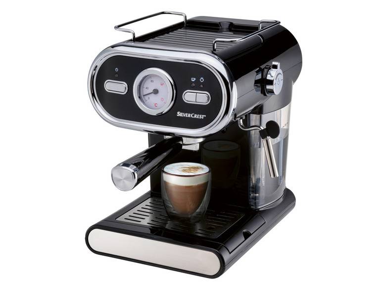 SILVERCREST® KITCHEN TOOLS Espressomaschine »SEM 1100 E1«, schwarz, 1100 W Zeitlich begrenztes Angebot