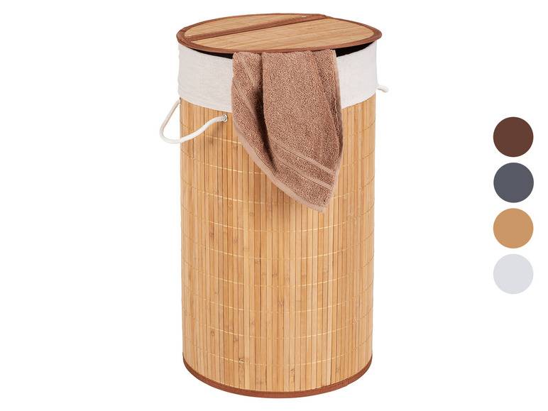 Wenko Wäschetruhe »Bamboo«, 55 l Fassungsvermögen, mit Baumwoll-Wäschesack, aus Bambus Neuheiten
