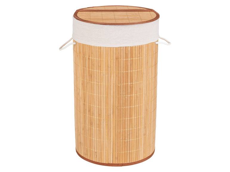 Wenko Wäschetruhe »Bamboo«, 55 l Fassungsvermögen, mit Baumwoll-Wäschesack, aus Bambus Neuheiten
