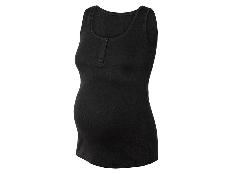 esmara® Damen Umstands-Ripptops, 2 Stück, mit Baumwolle Fabrikladen