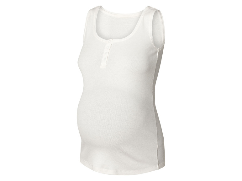esmara® Damen Umstands-Ripptops, 2 Stück, mit Baumwolle Fabrikladen