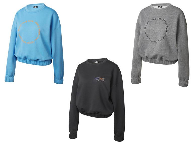 CRIVIT Damen Sweatpullover, modisch kurz geschnitten Speichern exportieren