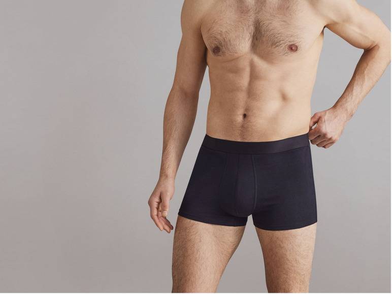 LIVERGY® Herren Boxer, 3 Stück, mit hohem Baumwollanteil zollfrei
