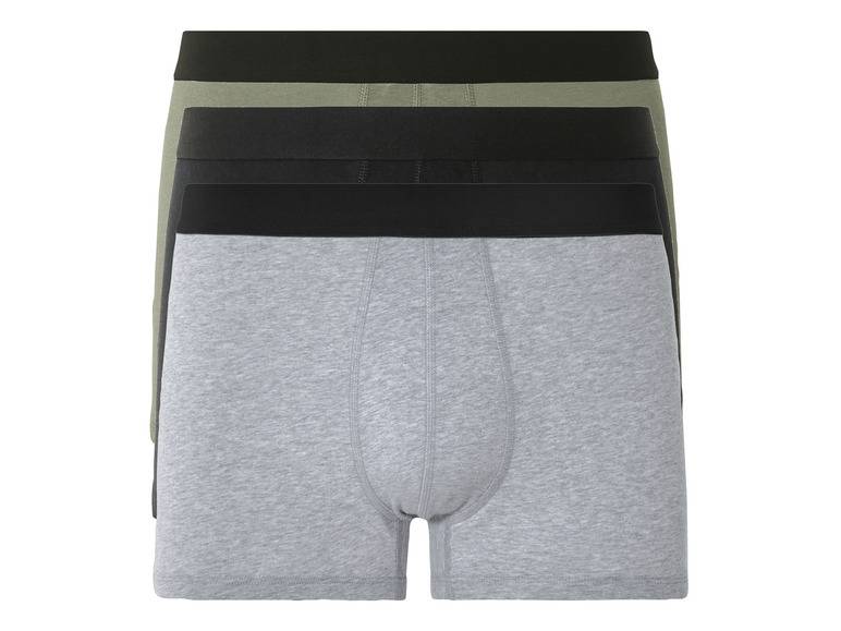 LIVERGY® Herren Boxer, 3 Stück, mit hohem Baumwollanteil zollfrei