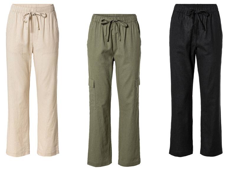 esmara® Damen Leinenhose, hohe Leibhöhe 2025