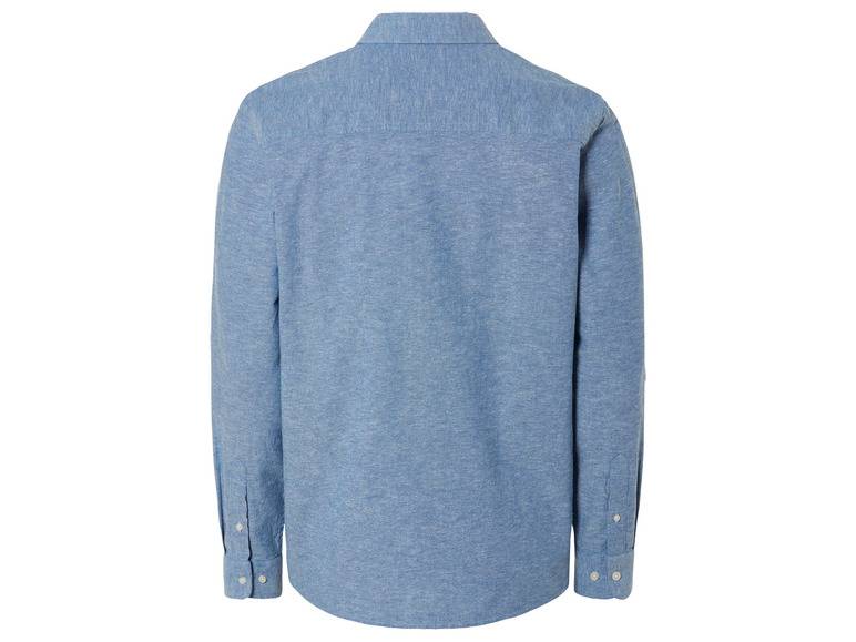 LIVERGY® Herren Leinenhemd mit Kentkragen im Angebot