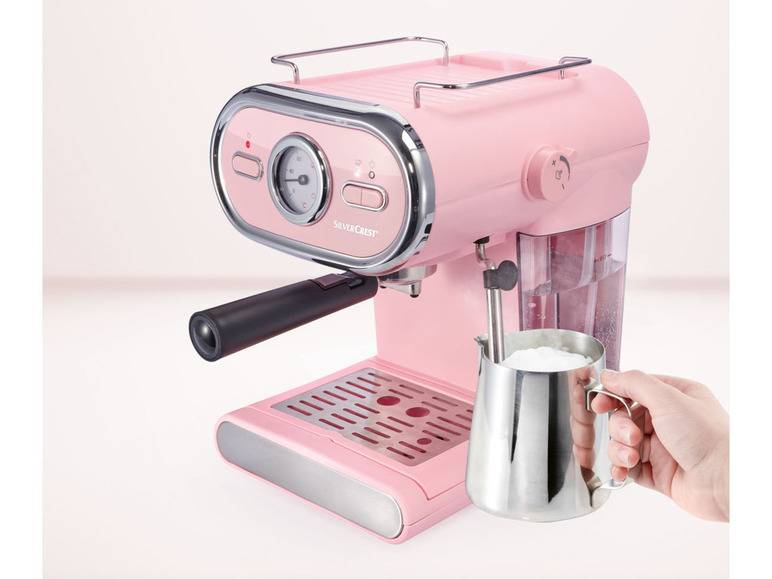 SILVERCREST® KITCHEN TOOLS Espressomaschine/Siebträger Pastell rosa SEM 1100 D3 + Elektrische Kaffeemühle »SKME 180 C1«, 180 W Bis zu 60% Rabatt