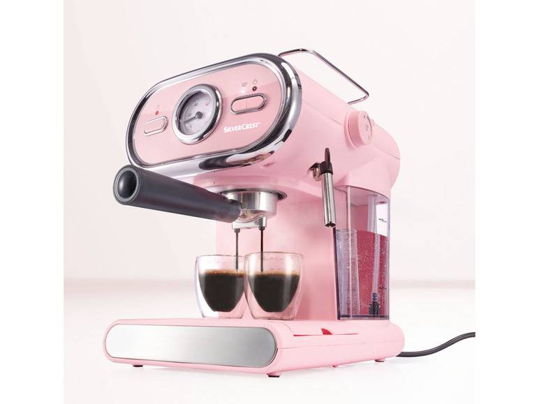 SILVERCREST® KITCHEN TOOLS Espressomaschine/Siebträger Pastell rosa SEM 1100 D3 + Elektrische Kaffeemühle »SKME 180 C1«, 180 W Bis zu 60% Rabatt