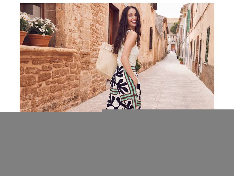 esmara® Damen Wide-Leg-Hose mit elastischem Gummizugbund Speichern exportieren