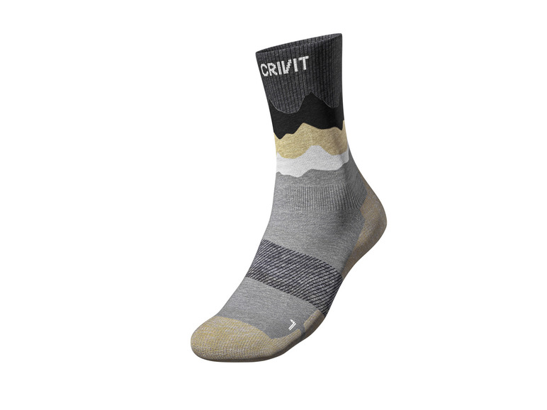 CRIVIT Herren Outdoorsocken, 2 Paar, mit SmartStep-Fußbett Fabrik Onlineshop