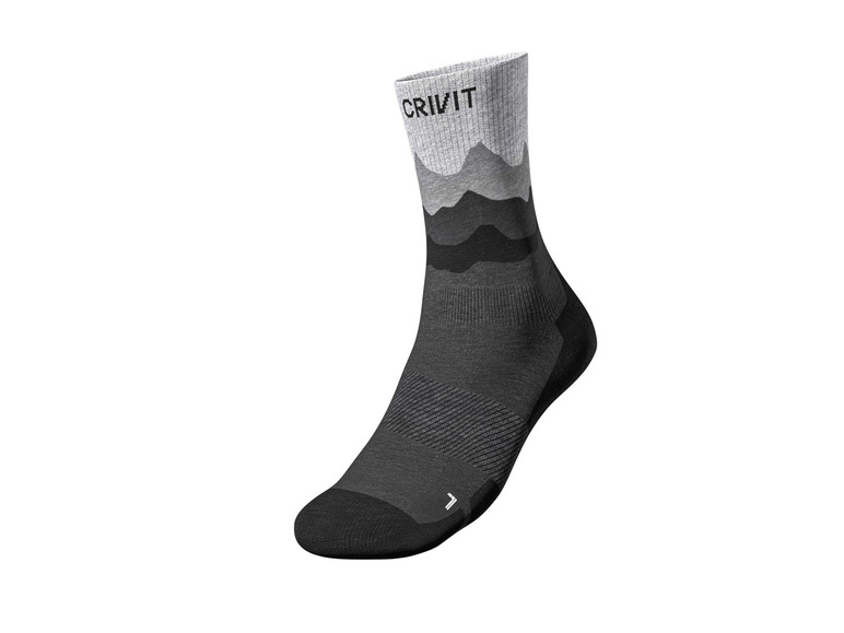 CRIVIT Herren Outdoorsocken, 2 Paar, mit SmartStep-Fußbett Fabrik Onlineshop
