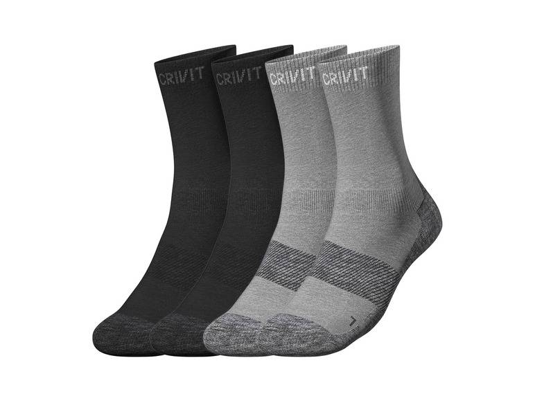 CRIVIT Herren Outdoorsocken, 2 Paar, mit SmartStep-Fußbett Fabrik Onlineshop