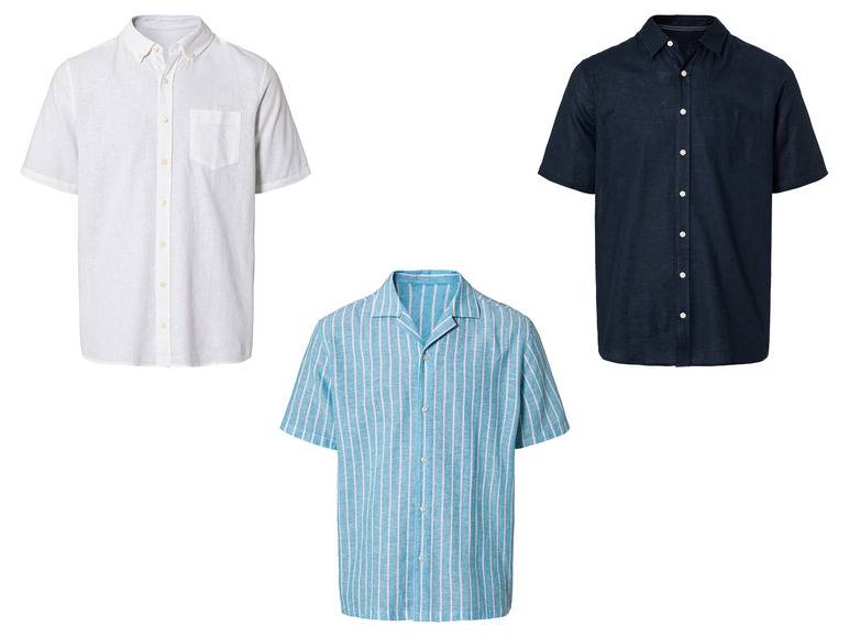 LIVERGY® Herren Leinenhemd, Regular Fit Sonderangebot