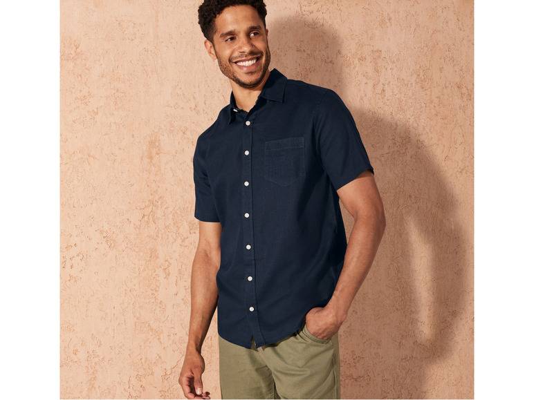 LIVERGY® Herren Leinenhemd, Regular Fit Sonderangebot