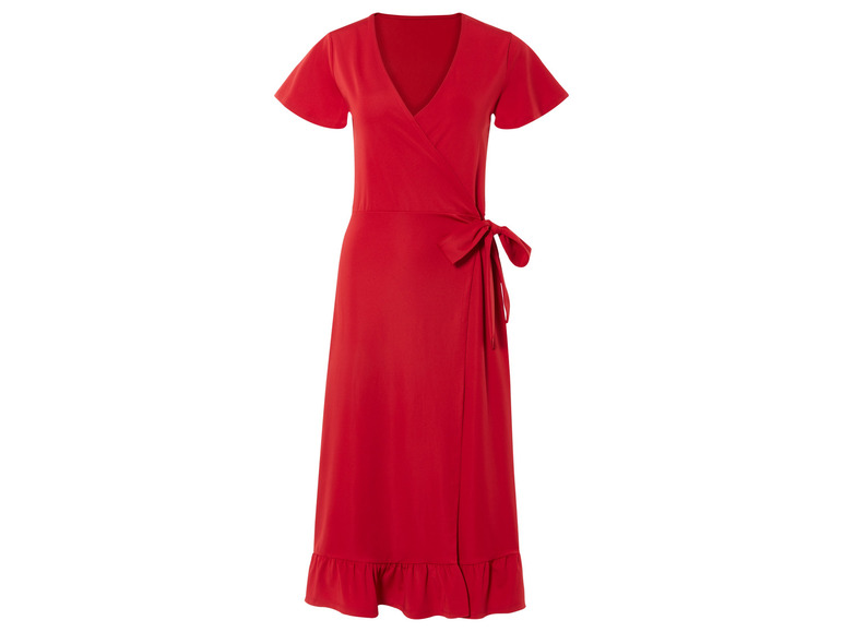 esmara® Damen Wickelkleid mit verspielten Volants Preisnachlass