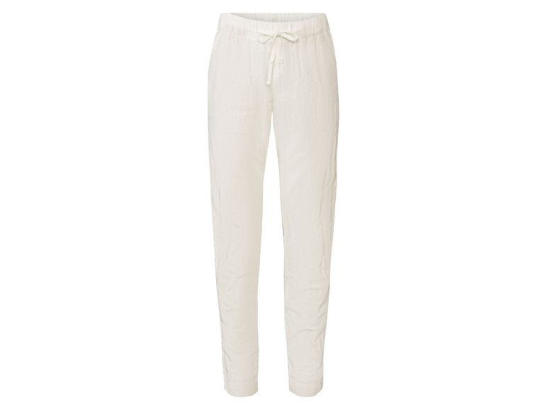 esmara® Damen Leinenhose mit Gummizugbund und Bindeband Cyber Monday