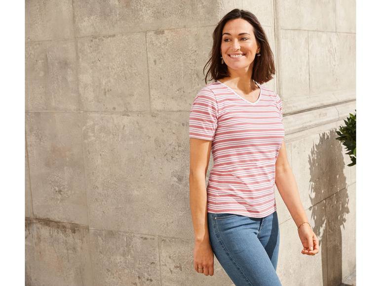 esmara® Damen T-Shirt, 2 Stück, mit hohem Baumwollanteil Neueste Mode