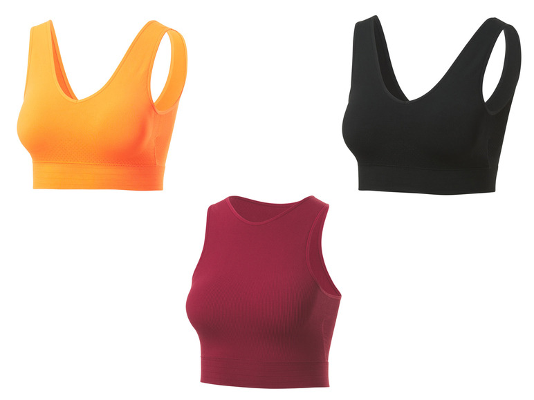 CRIVIT Damen Seamless-Sportbustier, Medium-Level, mit dynamischer Kühltechnologie Blitzangebot