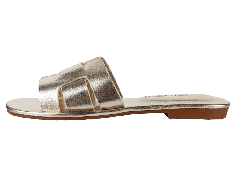 esmara® Damen Pantoletten aus Leder Riesige Ersparnisse