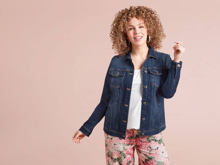 esmara® Damen Jeansjacke, leicht tailliert geschnitten Wochenangebot