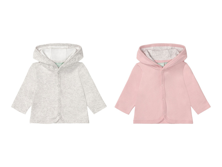 lupilu® Baby Sweatjacke, 2 Stück, aus reiner Bio-Baumwolle Bis zu 60% Rabatt