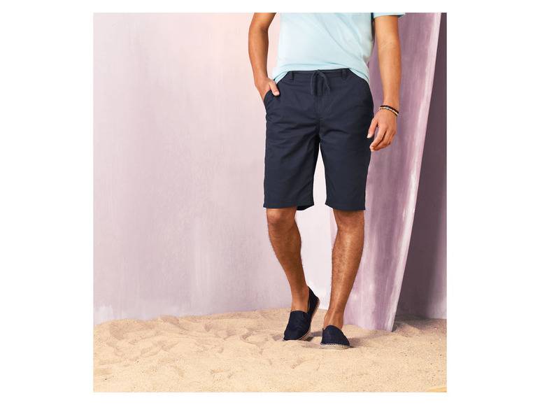 LIVERGY® Herren Shorts, mit teilelastischem Gummizugbund Sonderangebot der Fabrik