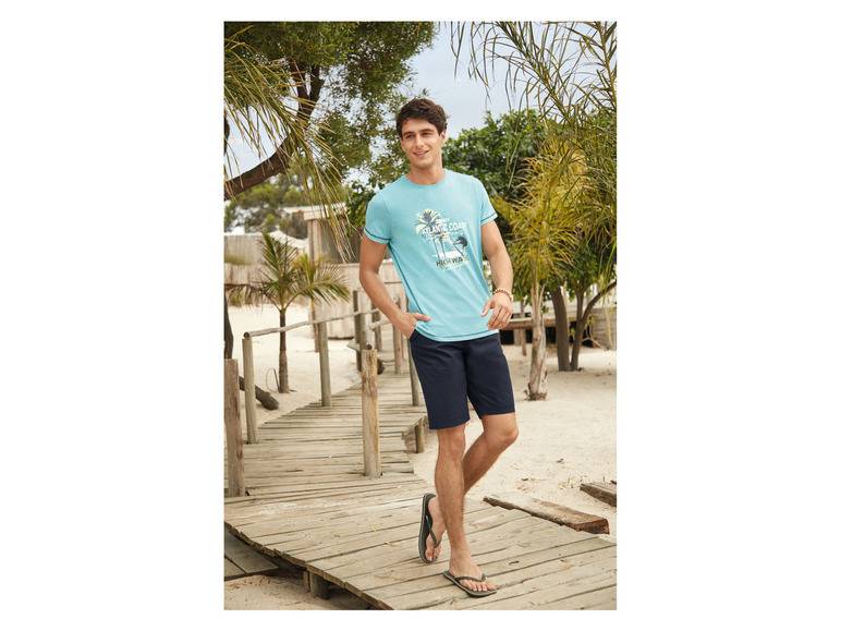LIVERGY® Herren Shorts, mit teilelastischem Gummizugbund Sonderangebot der Fabrik