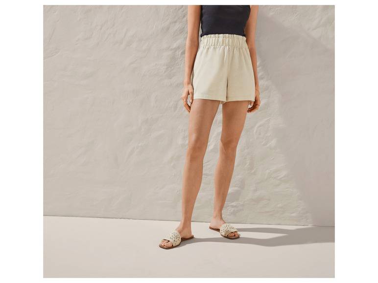 esmara® Leinen-Shorts mit hoher Leibhöhe Nur noch ein Tag übrig