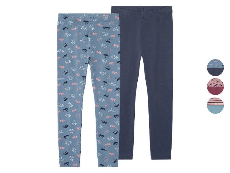 lupilu® Kleinkinder Leggings, 2 Stück, mit hohem Baumwollanteil Riesige Rabatte
