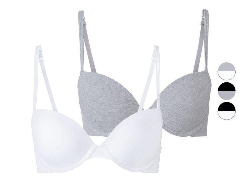 esmara® Damen Bügel BH, 2 Stück, mit hohem Baumwollanteil Online