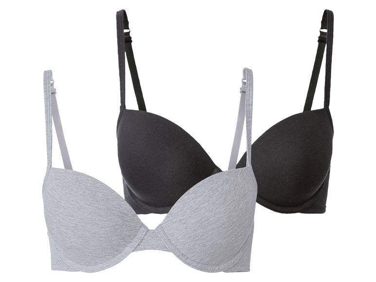 esmara® Damen Bügel BH, 2 Stück, mit hohem Baumwollanteil Online