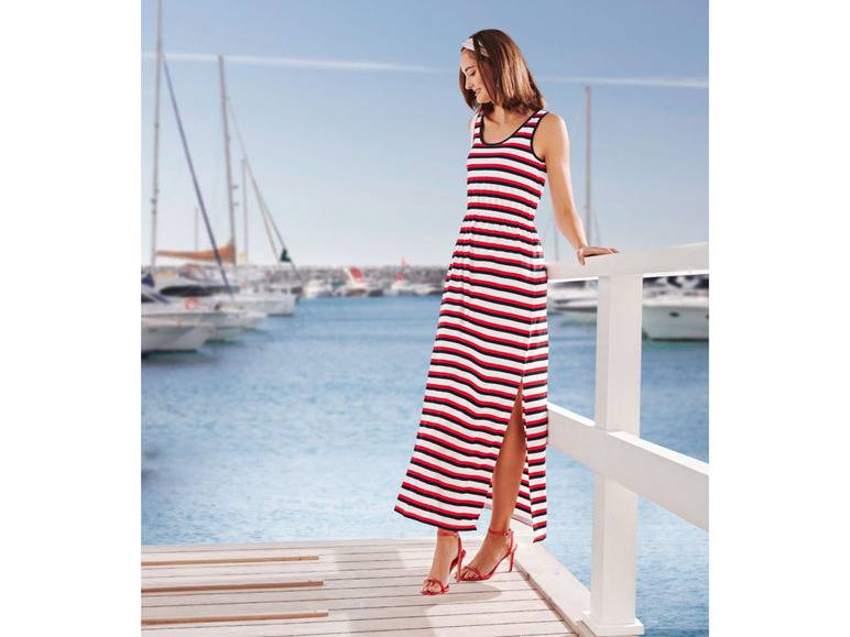 esmara® Damen Maxikleid mit Gummizug in der Taille Outlet