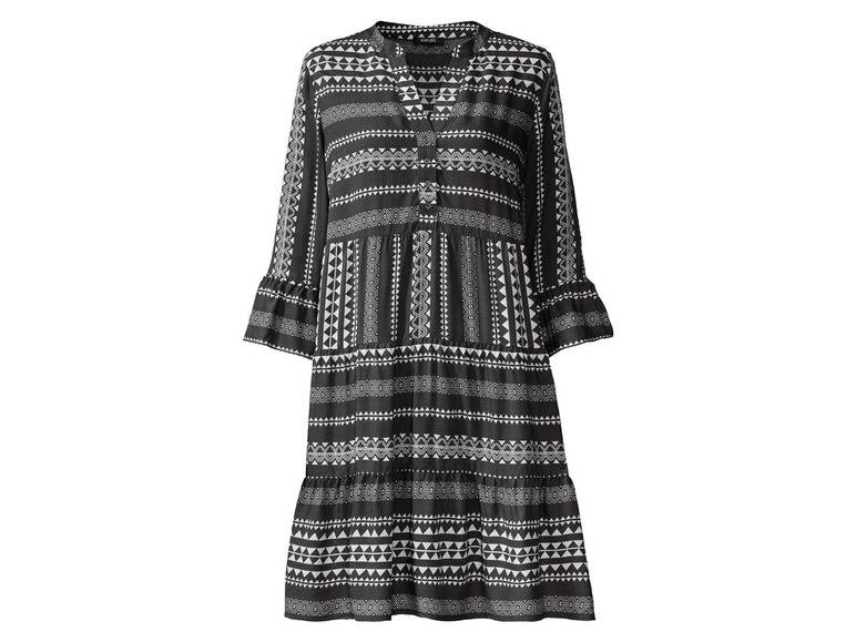 esmara® Damen Tunika Kleid, mit Volants am Ärmelabschluss Black Friday