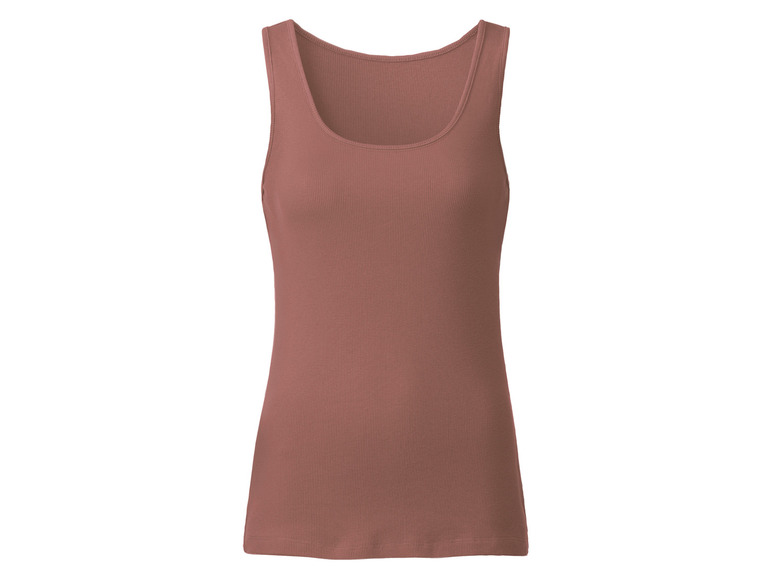 esmara® Damen Tops, 2 Stück, in anschmiegsamer Ripp-Qualität Jubiläumsangebot