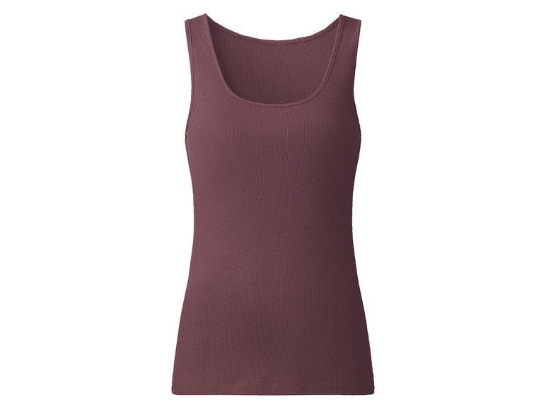 esmara® Damen Tops, 2 Stück, in anschmiegsamer Ripp-Qualität Jubiläumsangebot