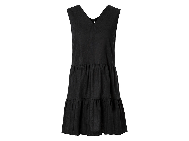 esmara® Damen Leinenkleid mit V-Ausschnitt Heißer Verkauf