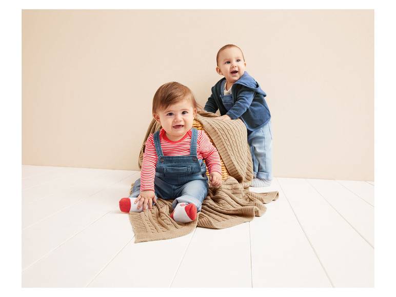 lupilu® Baby Latzhose Sweatdenim, mit Bio-Baumwolle Online Outlet