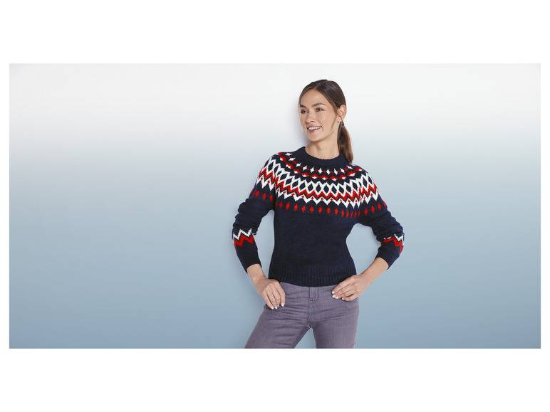 esmara® Damen Strickpullover, mit Rundhalsausschnitt Große Rabatte