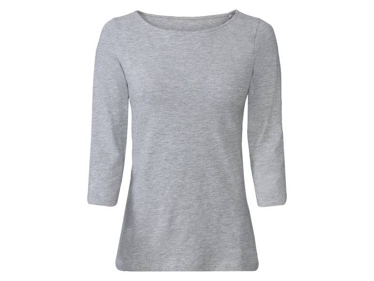 esmara® Damen Langarmshirts, 2 Stück, mit hohem Baumwollanteil Saisonale Angebote