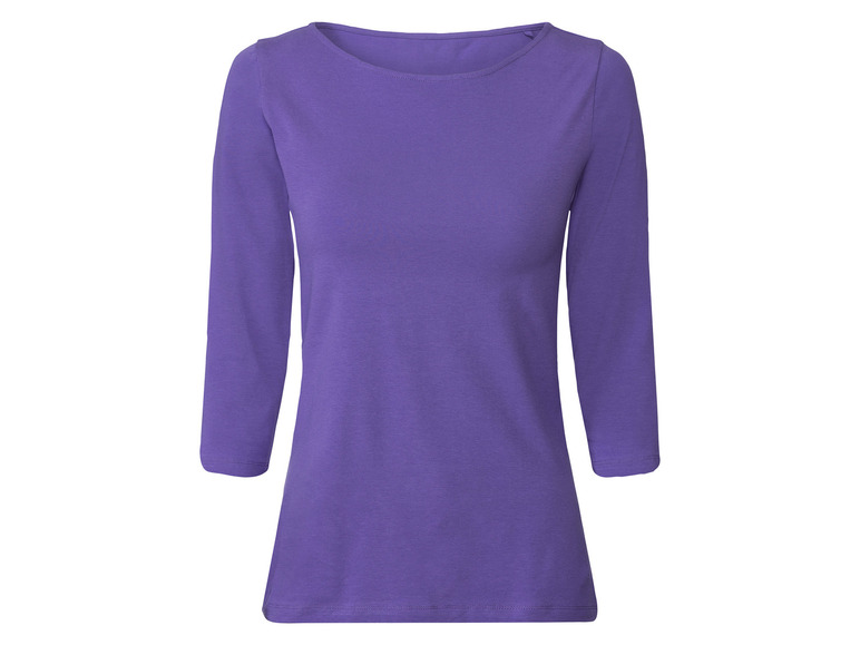 esmara® Damen Langarmshirts, 2 Stück, mit hohem Baumwollanteil Saisonale Angebote