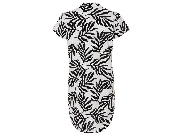 esmara® Damen Leinen-Tunika-Kleid, leger geschnitten Kostenlose Rückgabe