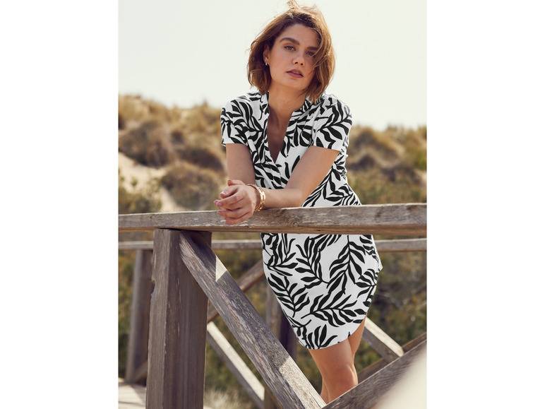 esmara® Damen Leinen-Tunika-Kleid, leger geschnitten Kostenlose Rückgabe