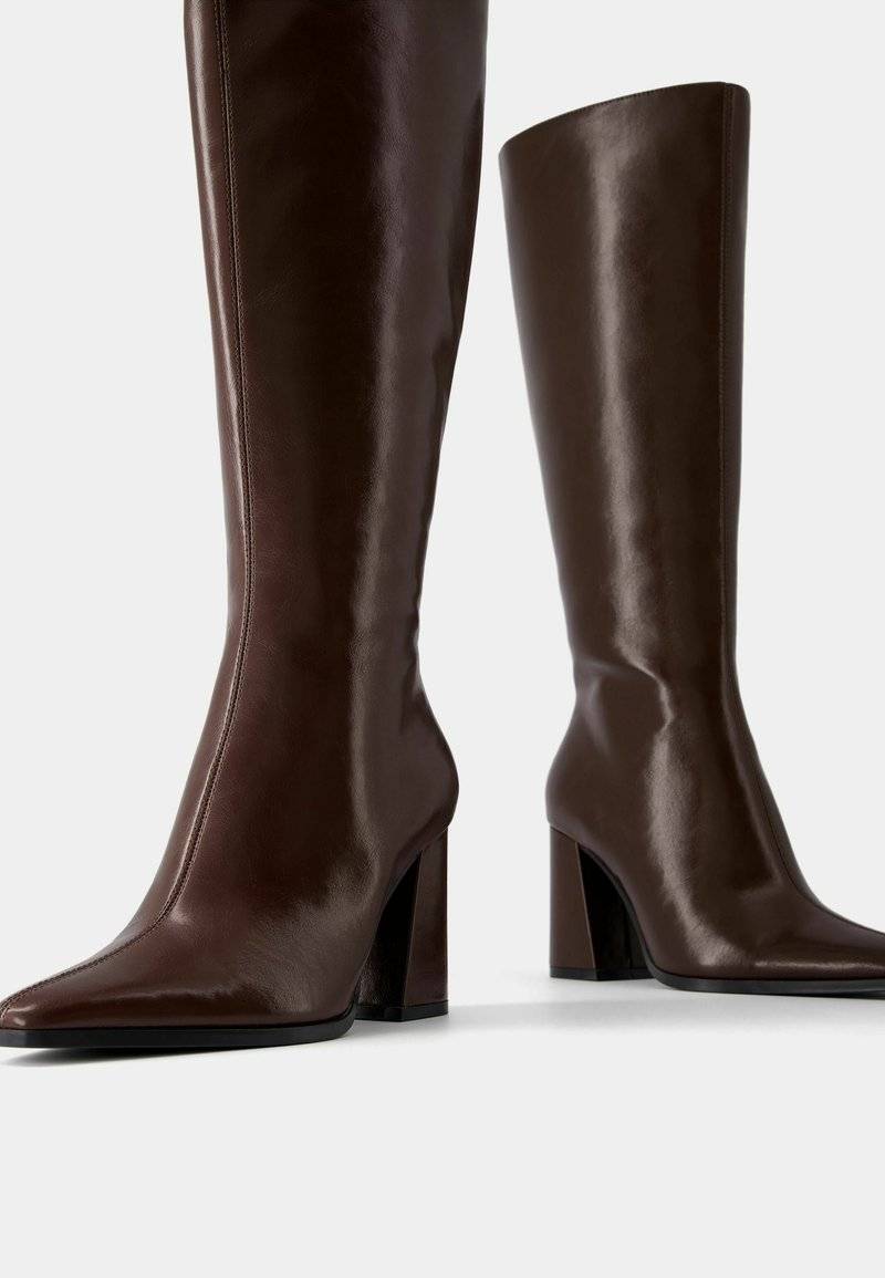 Bershka Bershka Boots - dark red Kostenloser Versand international